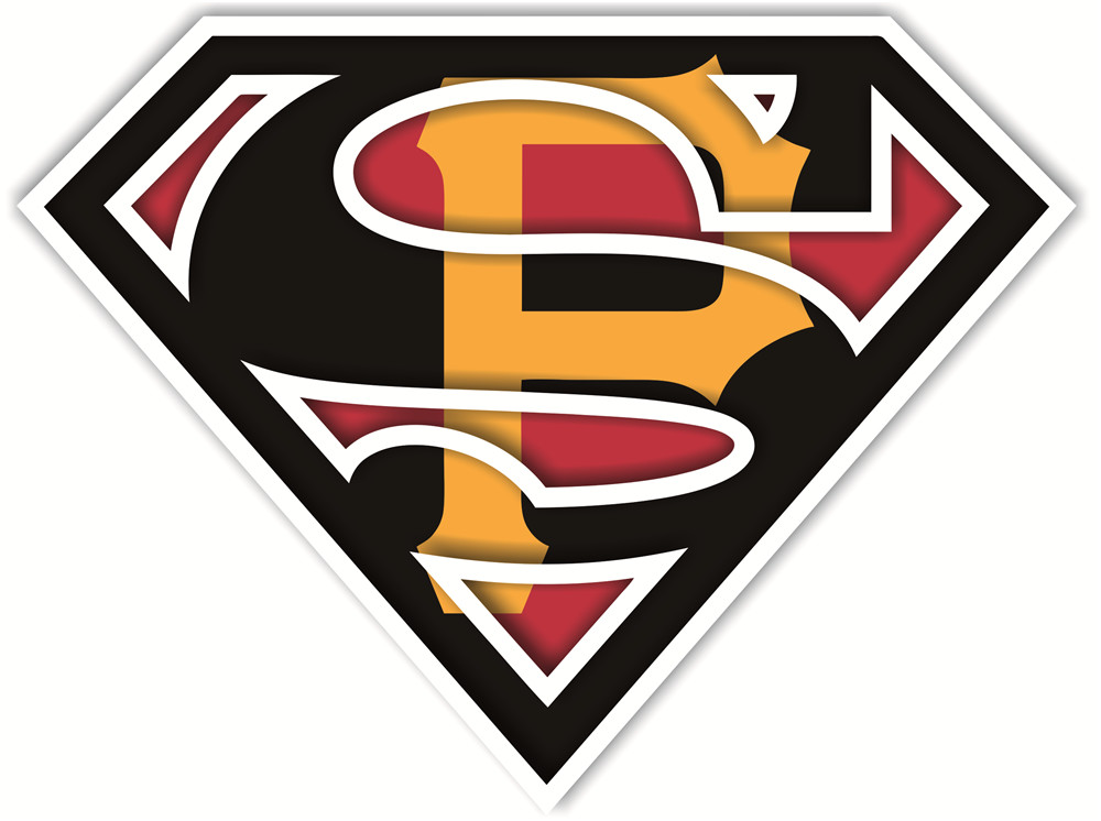 Pittsburgh Pirates superman logos iron on heat transfer